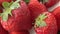 Red Juicy Strawberry on white background