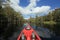 Red kayak on Fisheating Creek, Florida.