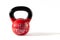 Red kettle bell with Workout Time lettering.