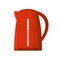 Red kettle vector illustration isolated