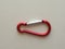 red keyring hook with copy space