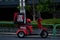 Red KFC delivery scooter in Tokyo, Japan