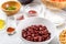 Red Kidney Beans, Ketchup, Yogurt, Chickpeas, Parsley And Olive Oil Food Ingredients