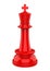 Red King Chess Piece Isolated
