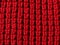 Red knit fabric