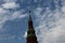 Red Kremlin star on the spire of the Moscow Kremlin tower in Moscow