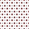 Red ladybirds and hearts seamless vector pattern