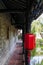 Red lanterns in ancient Chinese buildings, East Asia Travel