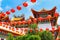 Red lanterns decoration in Thean Hou Temple, Kuala Lumpur, Malay