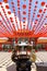 Red lanterns decorations at Thean Hou Temple in Kuala Lumpur, Malaysia