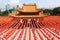 Red lanterns decorations at Thean Hou Temple in Kuala Lumpur, Malaysia