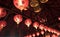 Red lanterns, oriental charm