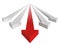 Red Leader Arrow of White Business Group
