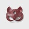 Red leather cat BDSM mask.