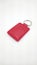 Red leather small portable keychain