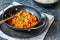 Red lentil dhal curry