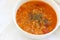 Red lentil soup