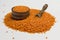 Red lentils source of vegetable protein and omega-3