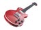 Red Les Paul electric guitar