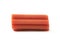 Red licorice stick candy isolated
