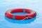Red lifebuoy pool ring float