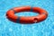 Red lifebuoy pool ring float