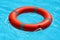 Red lifebuoy pool ring float