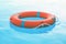 Red lifebuoy pool ring float