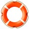 Red lifebuoy ring front