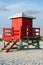 Red Lifeguard Shack