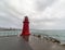 red light house in la spezia harbour