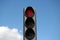 Red light-signal of traffic light