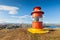 Red Lighthouse above Stykkisholmur, Iceland