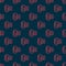 Red line Barrel oil icon isolated seamless pattern on black background. Vector
