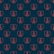 Red line Eiffel tower icon isolated seamless pattern on black background. France Paris landmark symbol. Vector