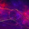 red line and purple dark nebula space and abstract colorful cosmos with stardust universe night