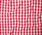Red linen crumpled tablecloth texture