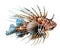 The red lionfish, Pterois volitans