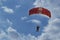 The Red Lions sky diving during National Day Parade Rehearsal 2014