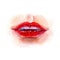 Red lips. Fashion,cosmetics and beauty image.