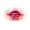 Red lips. Fashion,cosmetics and beauty image.