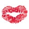 Red lips symbol