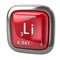 Red lithium chemical element from the periodic table