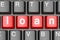 Red loan button on modern computer keyboard