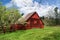 Red Log Barn and Apple Orchard