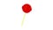 Red lollipop icon animation