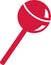 Red lolly icon