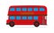 Red London Bus vector drawing