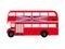 Red London Doubledecker Bus with Union Jack