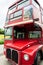 Red London Routemaster bus. No 14